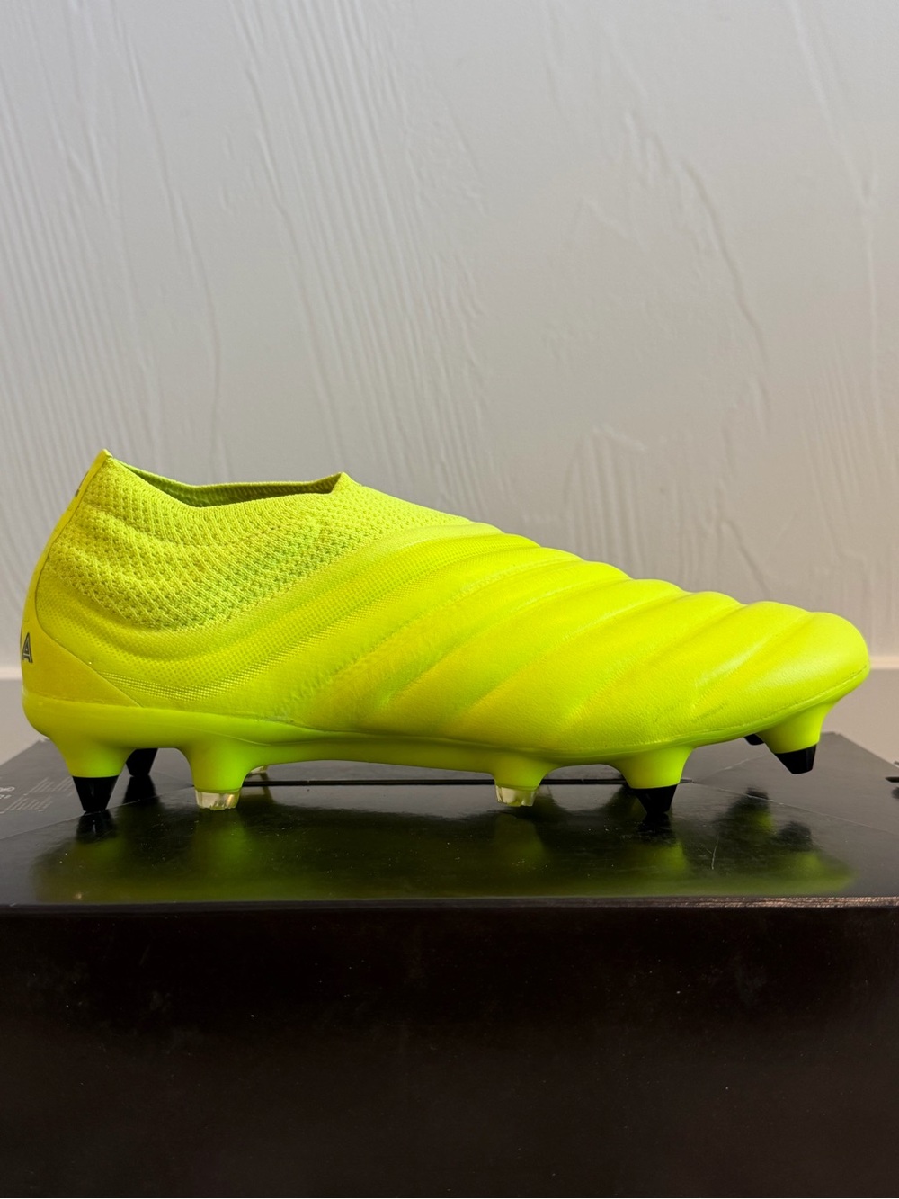 ADIDAS COPA 19+ FG/AG HARD WIRED - SOLAR YELLOW/CORE BLACK US 7